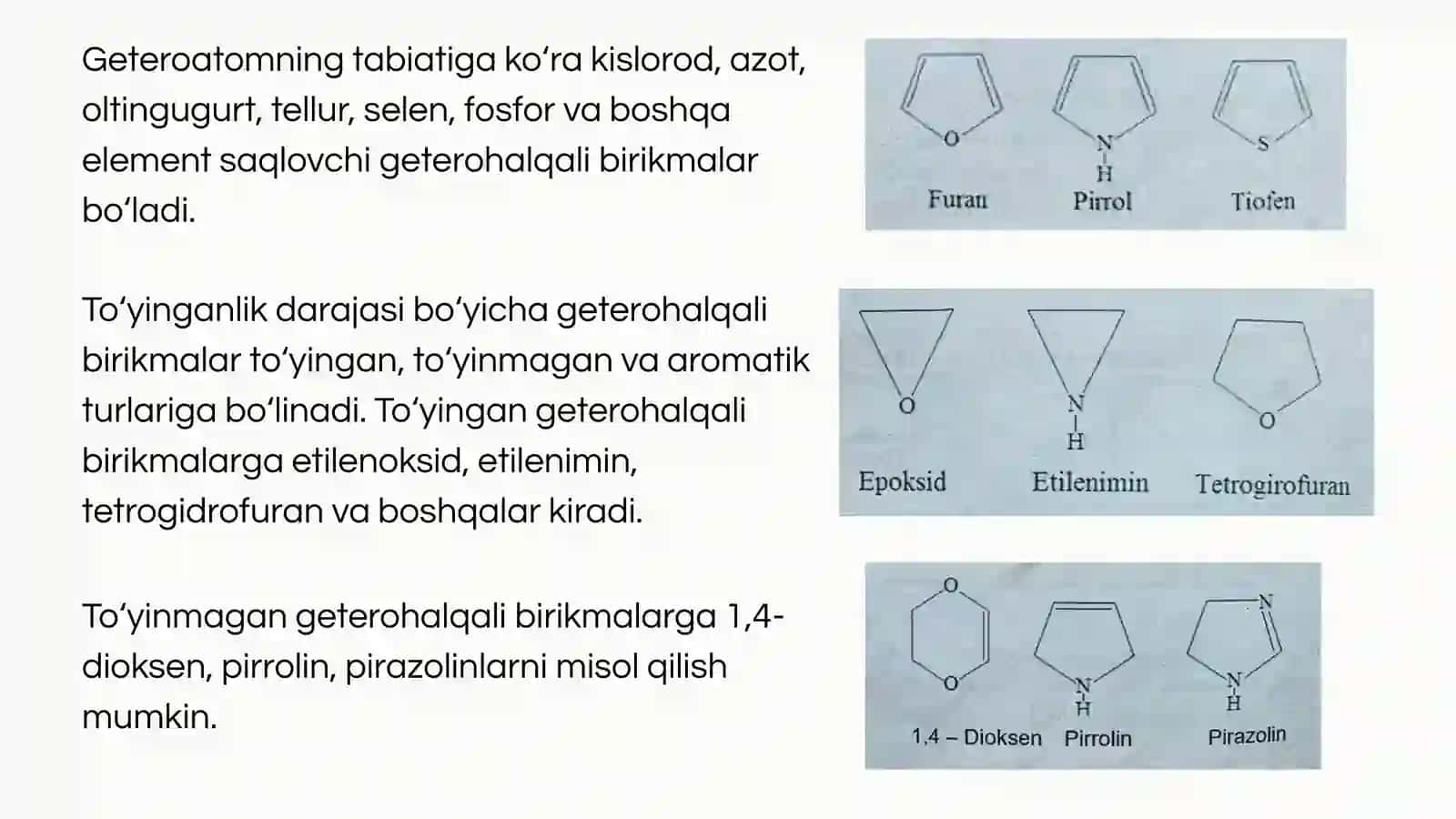 Geterohalqali birikmalar metabolitlar va dorivor vositalar sifatida. 4
