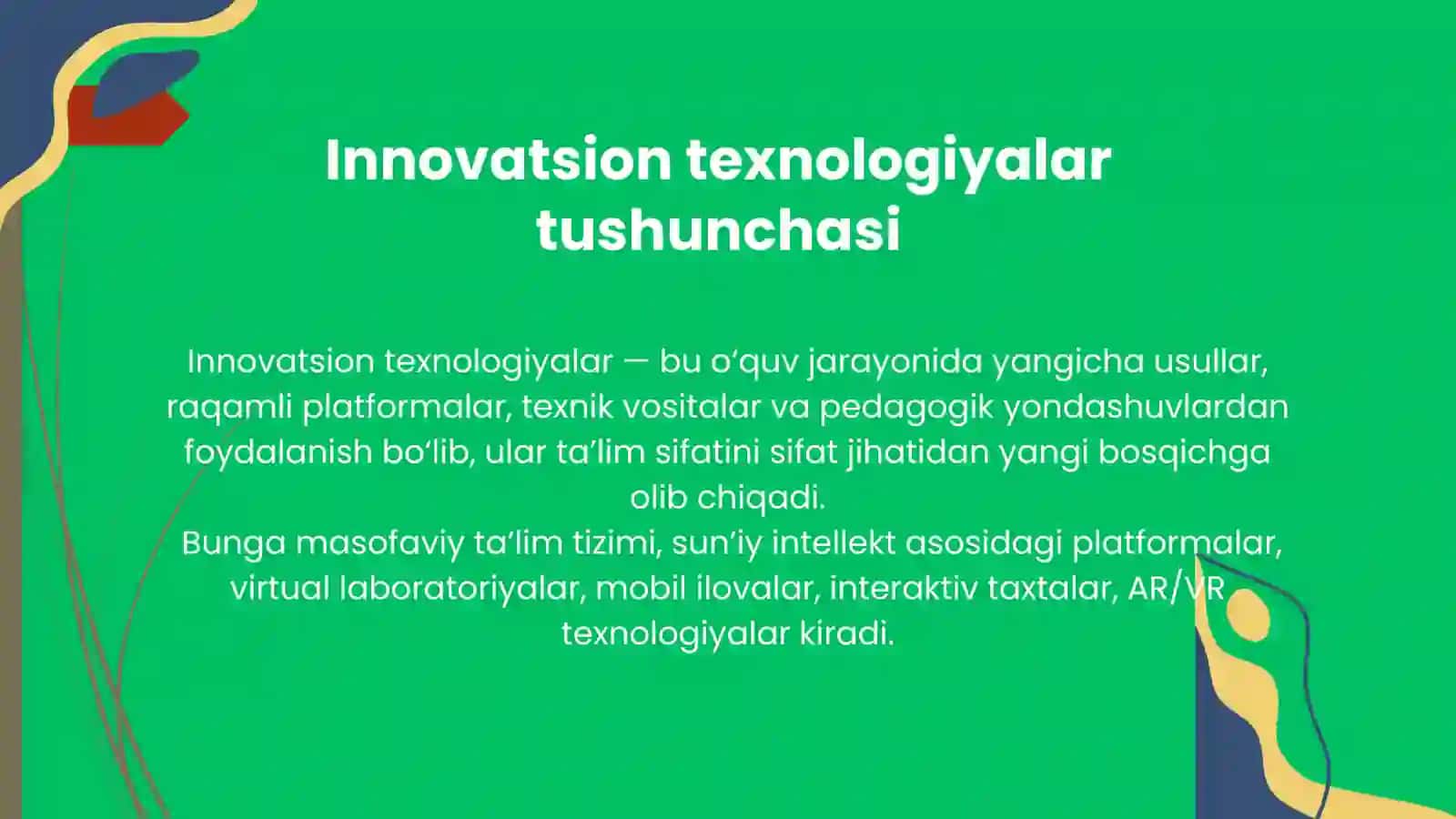 Innovatsion texnologiyalar ta'lim sifatini oshirish manbai sifatida 4
