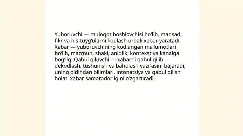 Muloqot haqida tushuncha 4