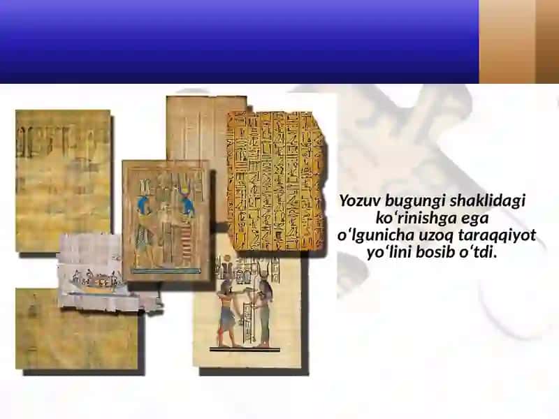 Yozuvlar - ajdodlarimizning buyuk kashfiyoti 4