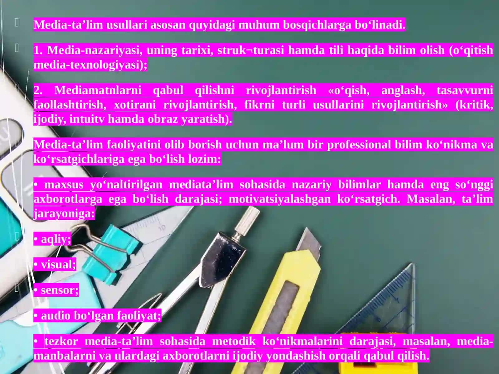 Media maydon tuzilishi vainternet jurnalistikasida raqobat muhiti 4