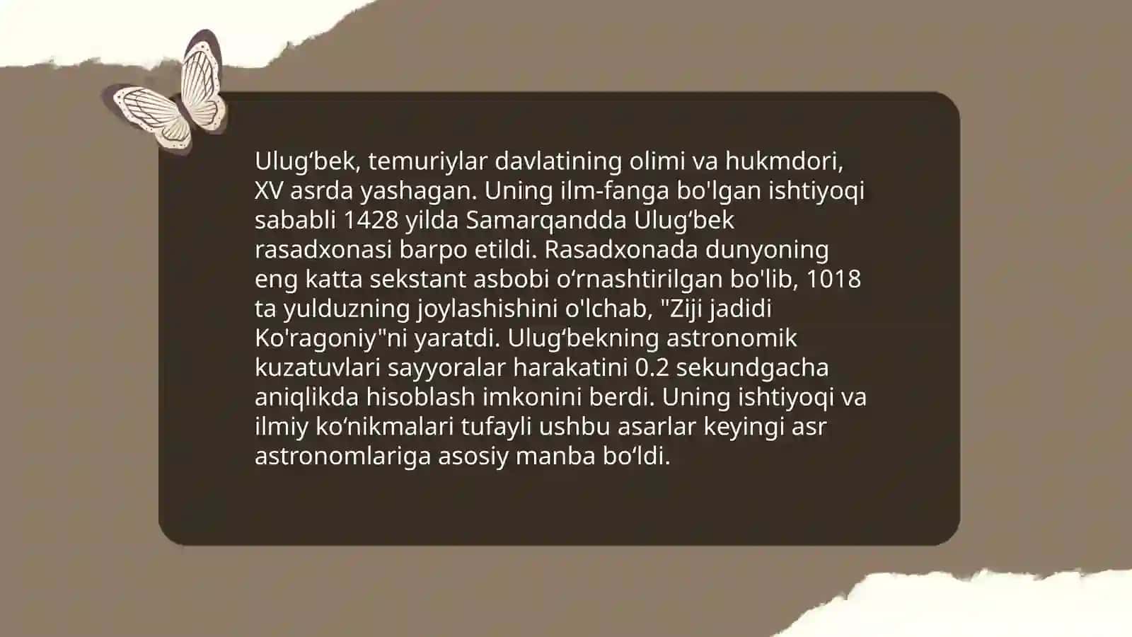 Ulugʻbek xazinasi 4