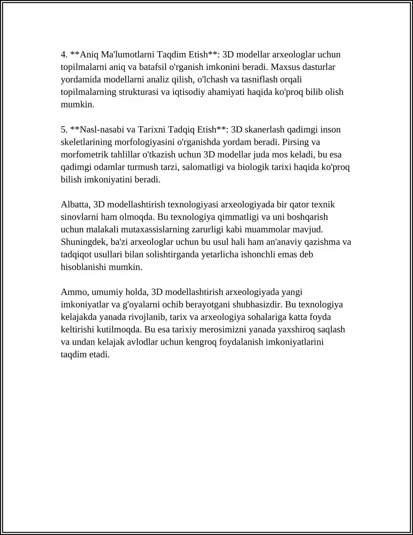 ARXEOLOGIYADA 3D MODELLASHTIRISH VA TADQIQOT USULLARI 4