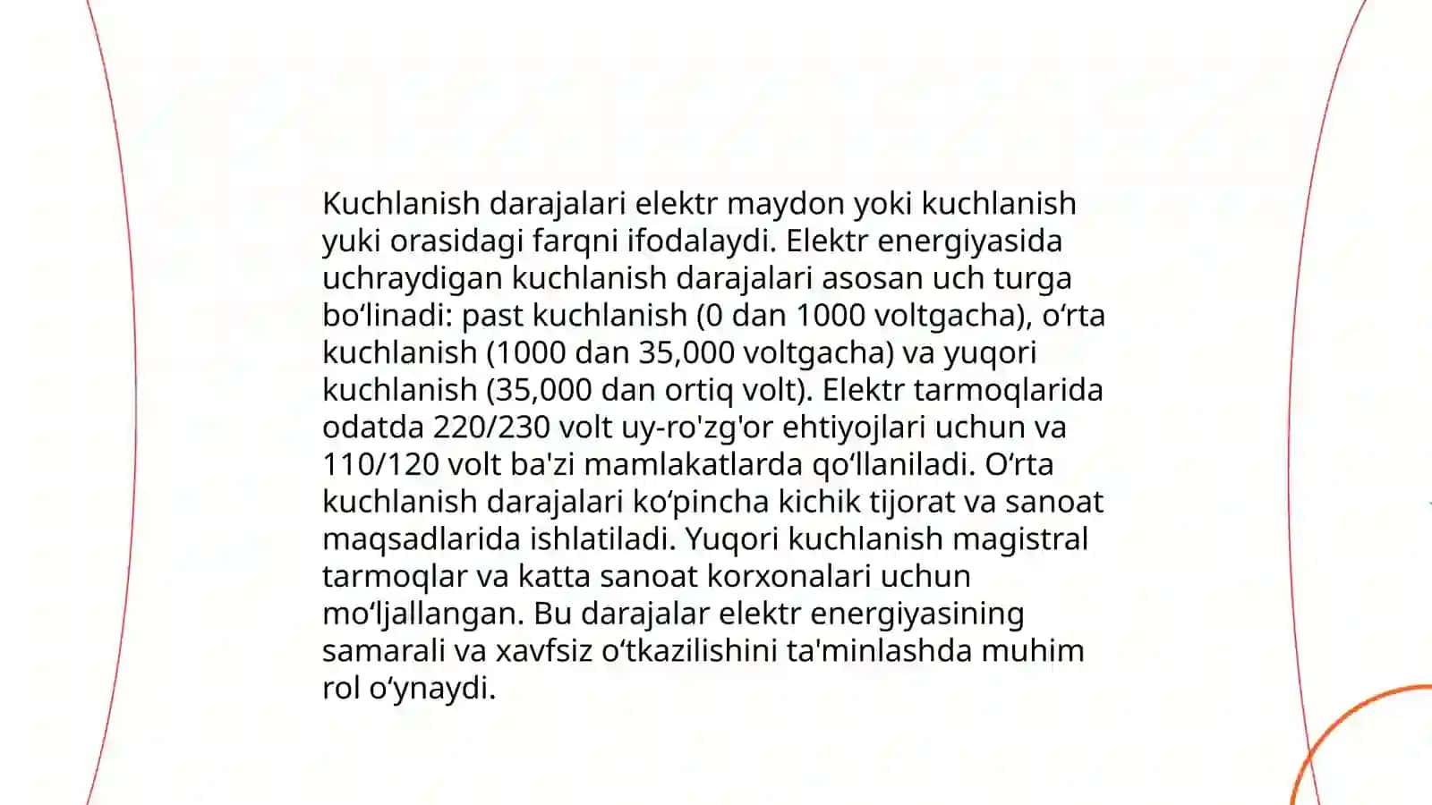 Elektr energiyani tashkil etuvchi asosiy parametrlar 4
