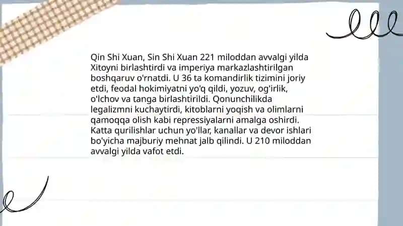 Qadimgi Xitoyda Sin va Xan sulolasi 4