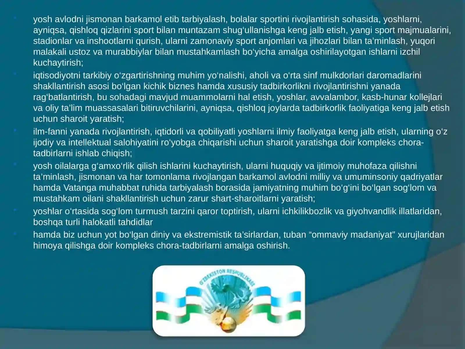 Barkamol avlod yili davlat dasturi 4