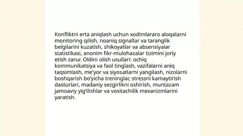 Konfliktlarni boshqarish tartiblari va usullari 4