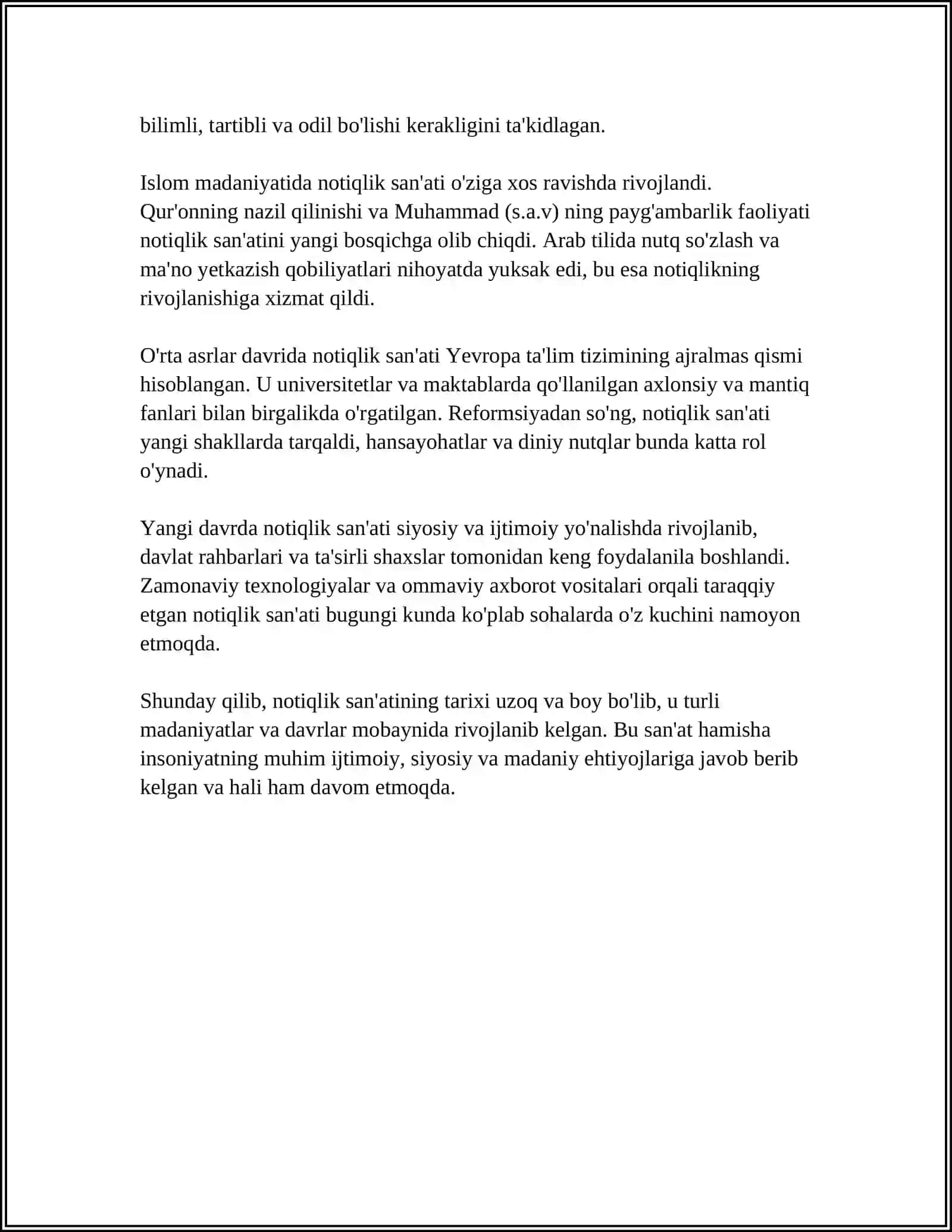 NOTIQLIK SAN’ATINING MAQSAD VA VAZIFALARI 4