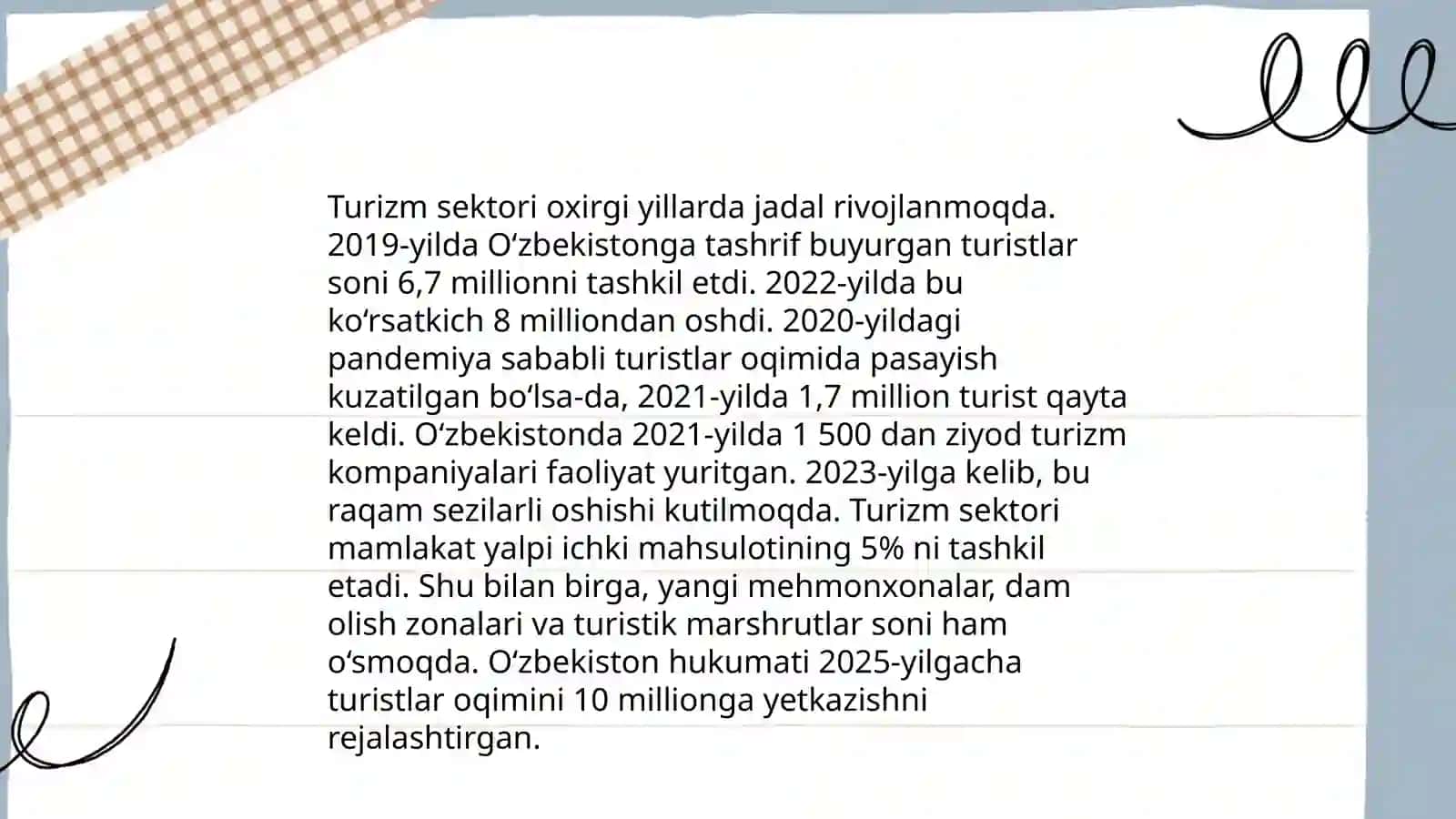 Turizmning milliy va jahon iqtisodiyotida tutgan o’rni va ahamiyati 4