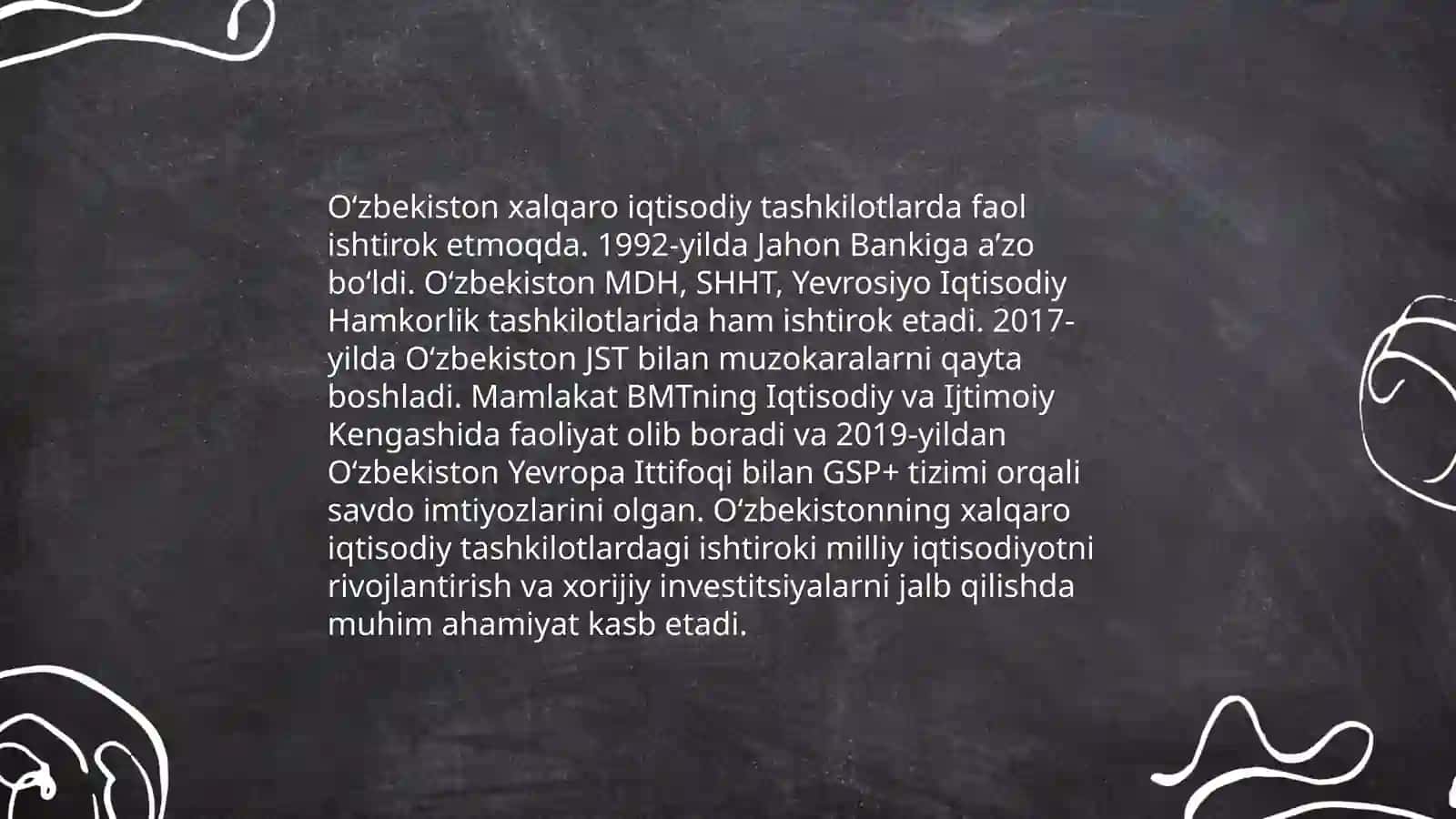 Xalqaro iqtisodiy integratsiya va O'zbekistonning jahon hamjamiyatiga kirib borishi 4