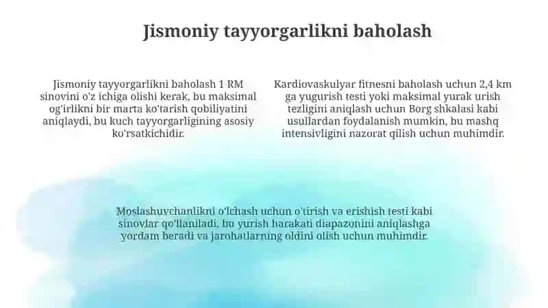 Yurish turlari bo‘yicha tayyorgarlik bosqichida mashg‘ulotlarni rejalashtirish 4