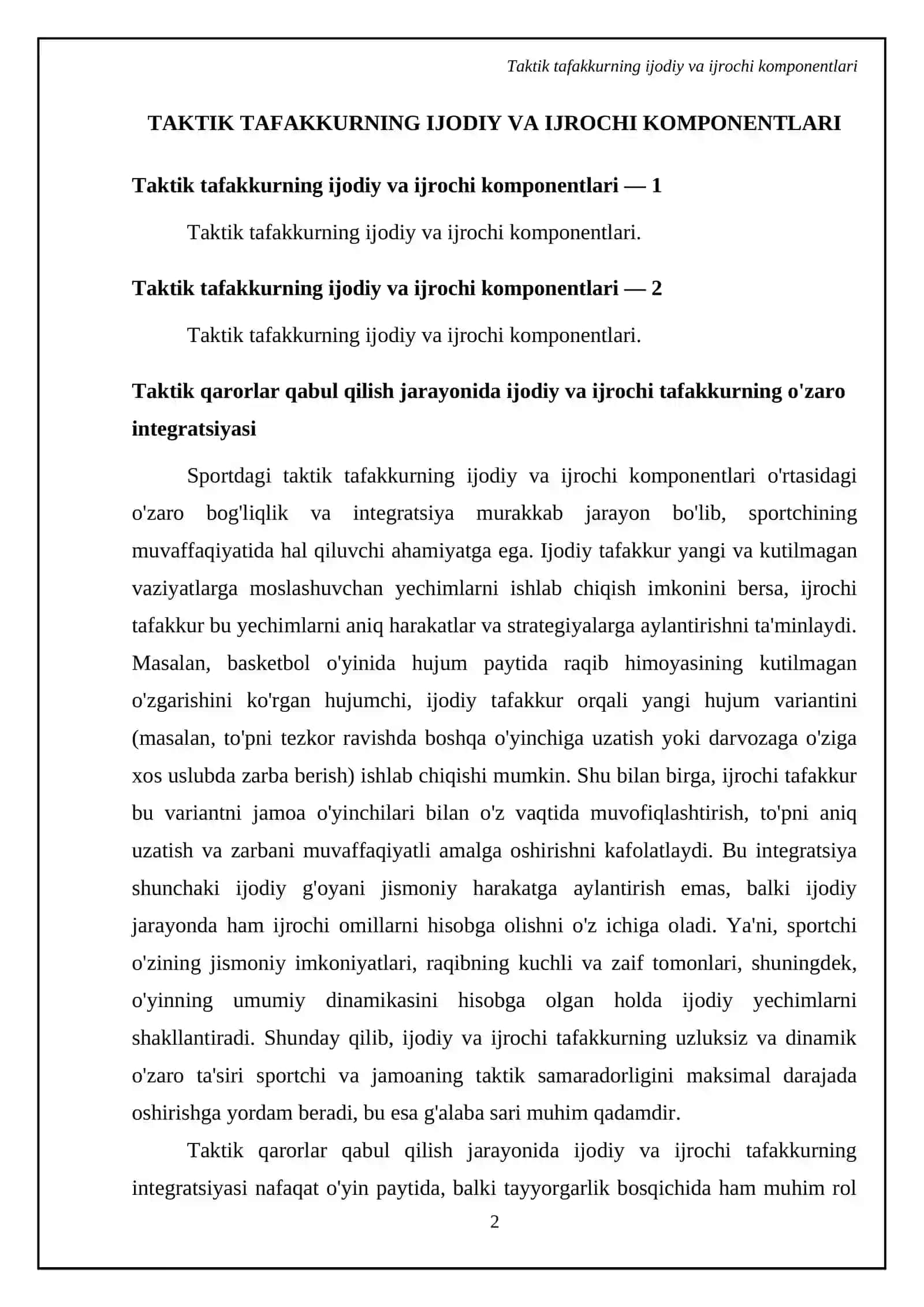 Sportda taktik tafakkurning psixologik xususiyatlari 4