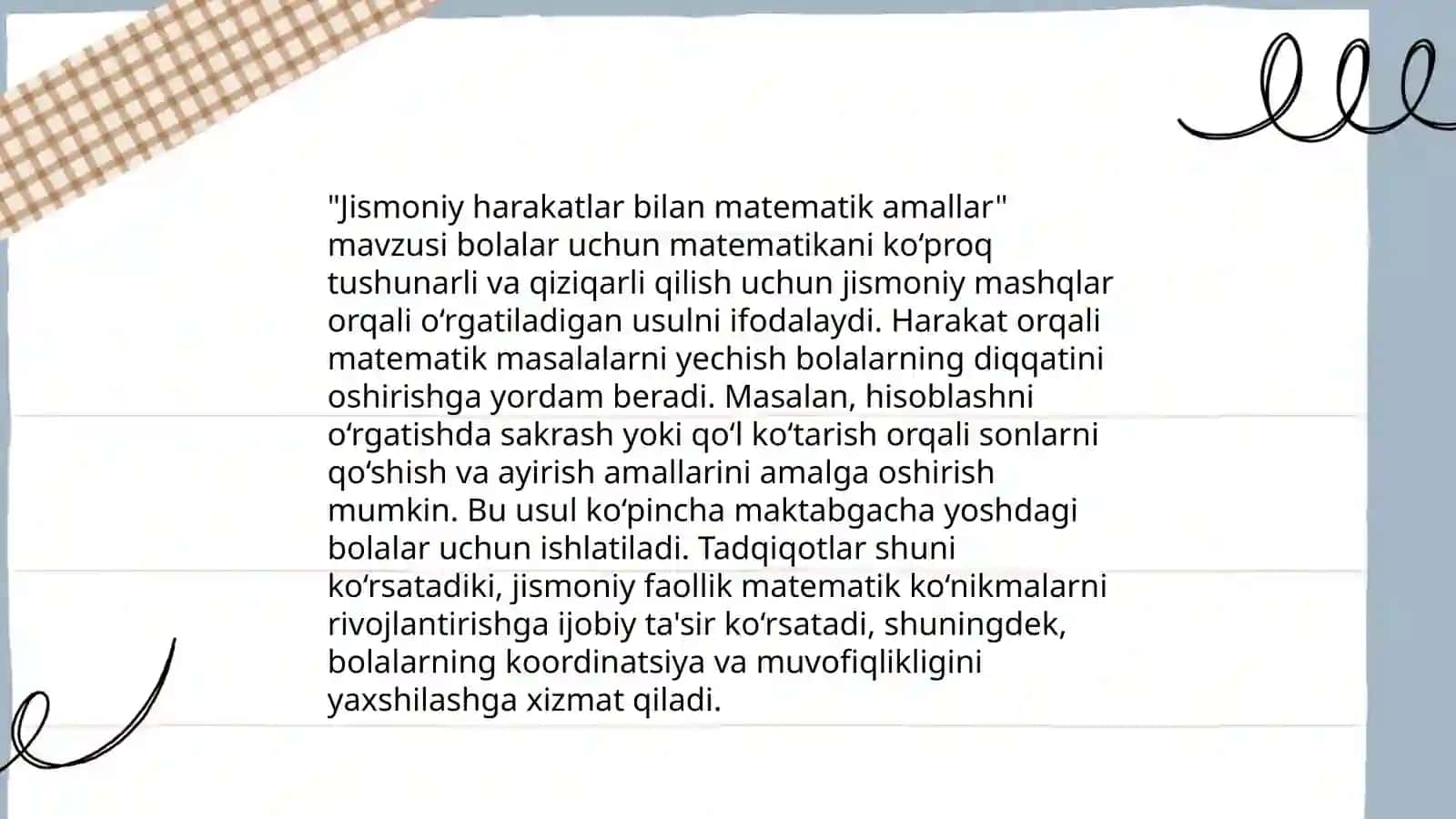 Boshlang'ich sinf matematika darslarida interaktiv metodlardan foydalanish 4