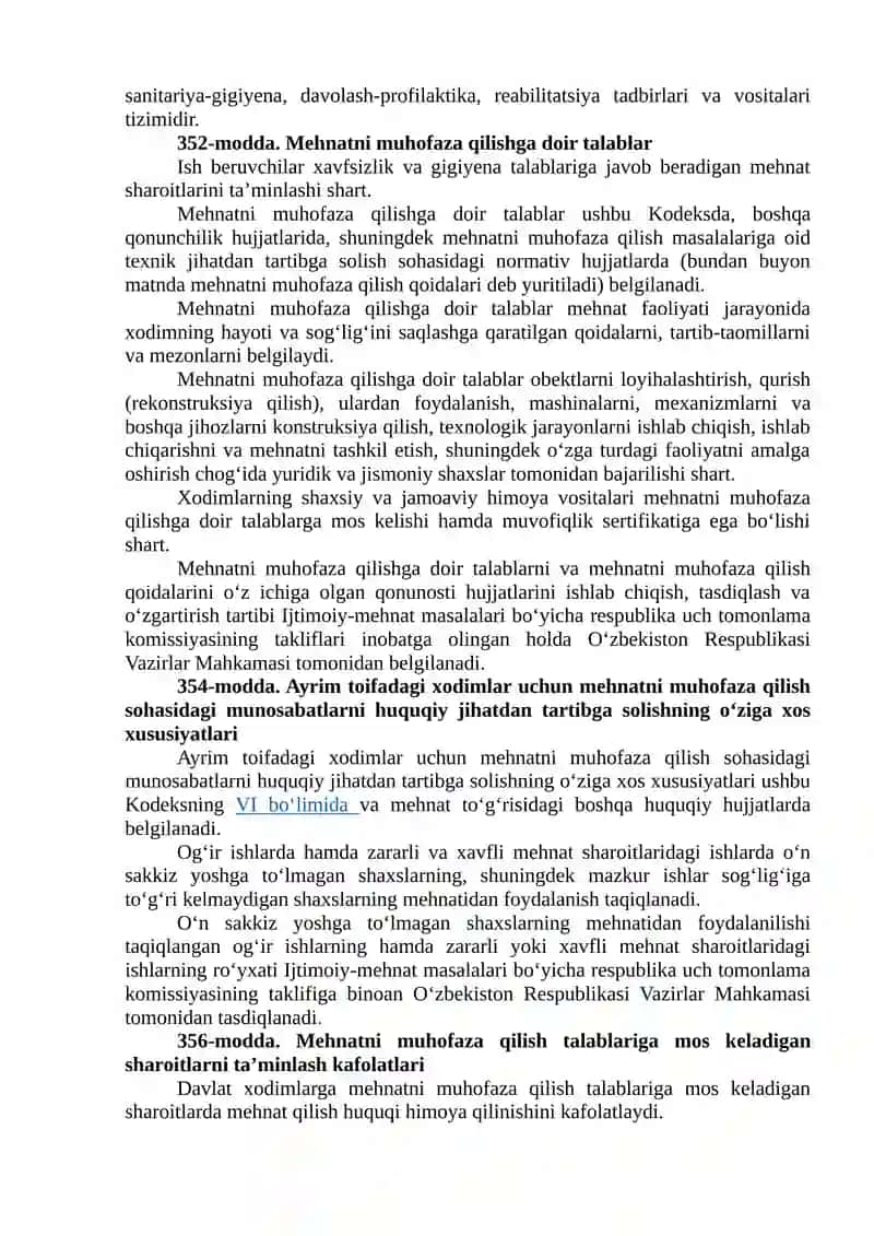 Mehnat Muhoafazasi va Gigiyenasini Ta'minlash 4