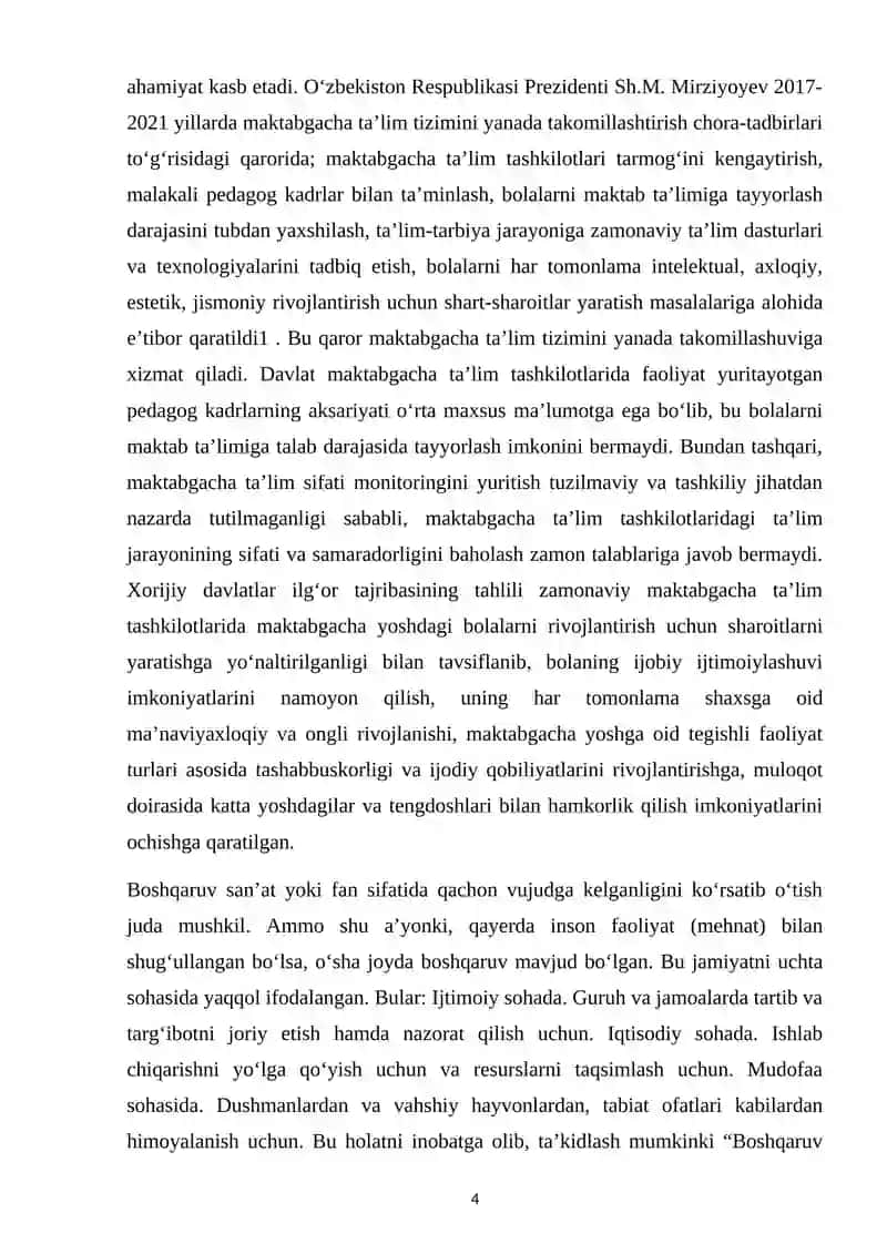 “ Boshqaruv mahoratini yuksaltirish texnologiyalari 4