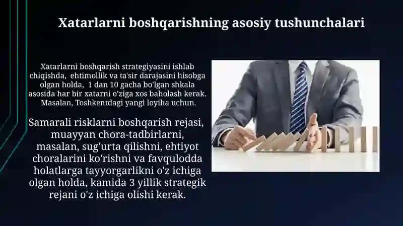 Xatarlarni kamaytirish strategiyasi 4