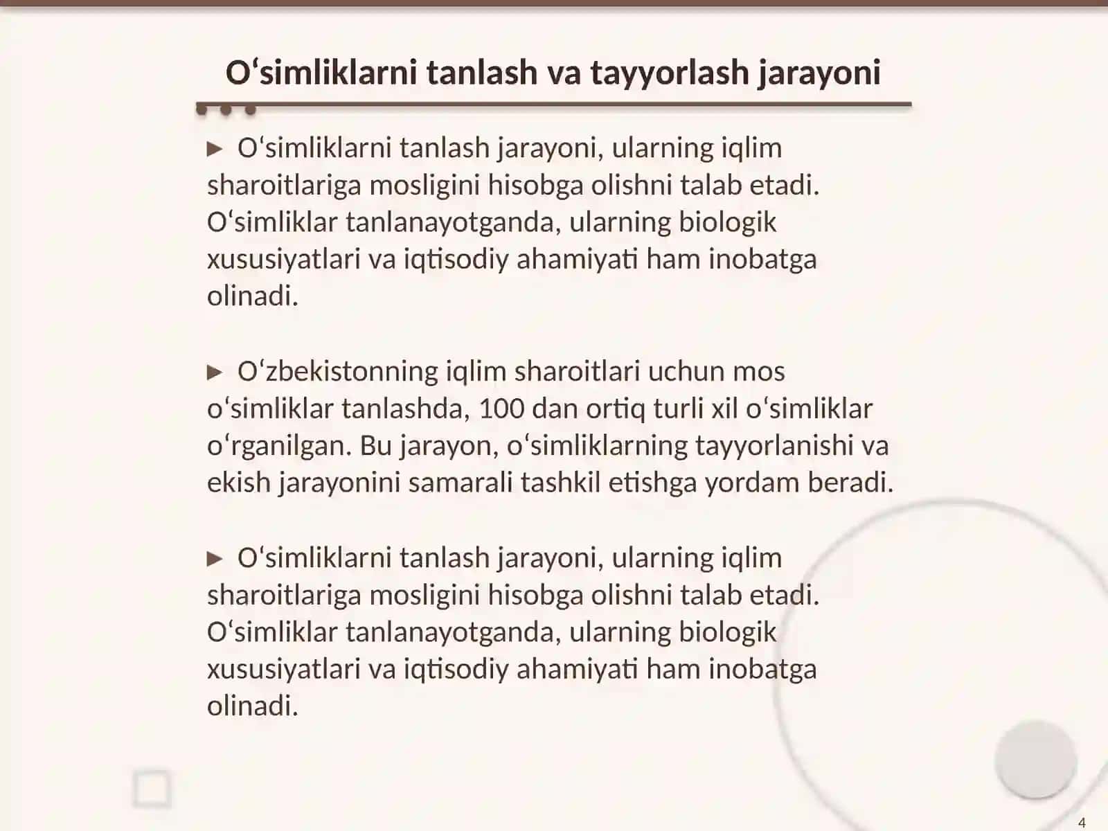 O‘simliklarni instroduksiya qilishning asosiy metodlari va ularning samaradorligi 4
