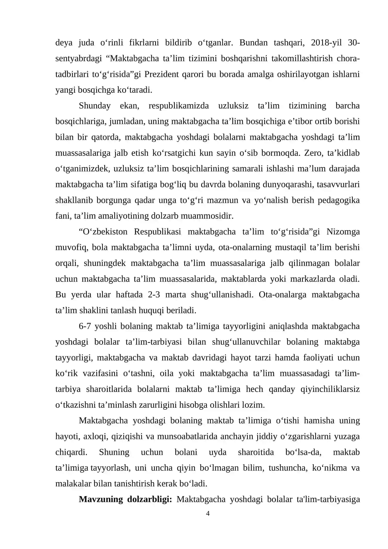 MAKTABGACHA YOSHDAGI BOLALARGA TA’LIM-TARBIYA BERISHNING NAZARIY ASOSLARI 4
