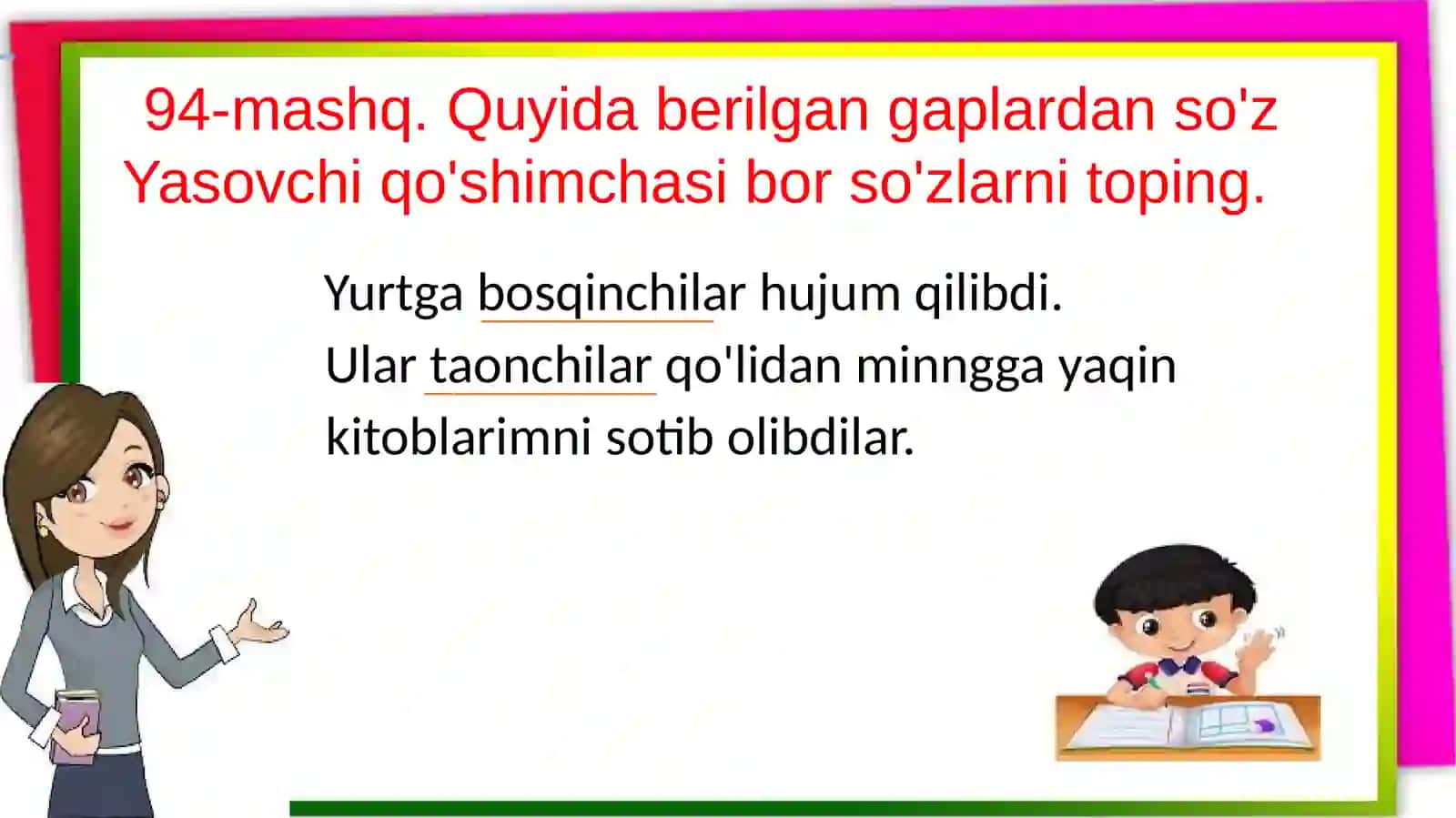 So`z yasovchi qo`shimchalar 4