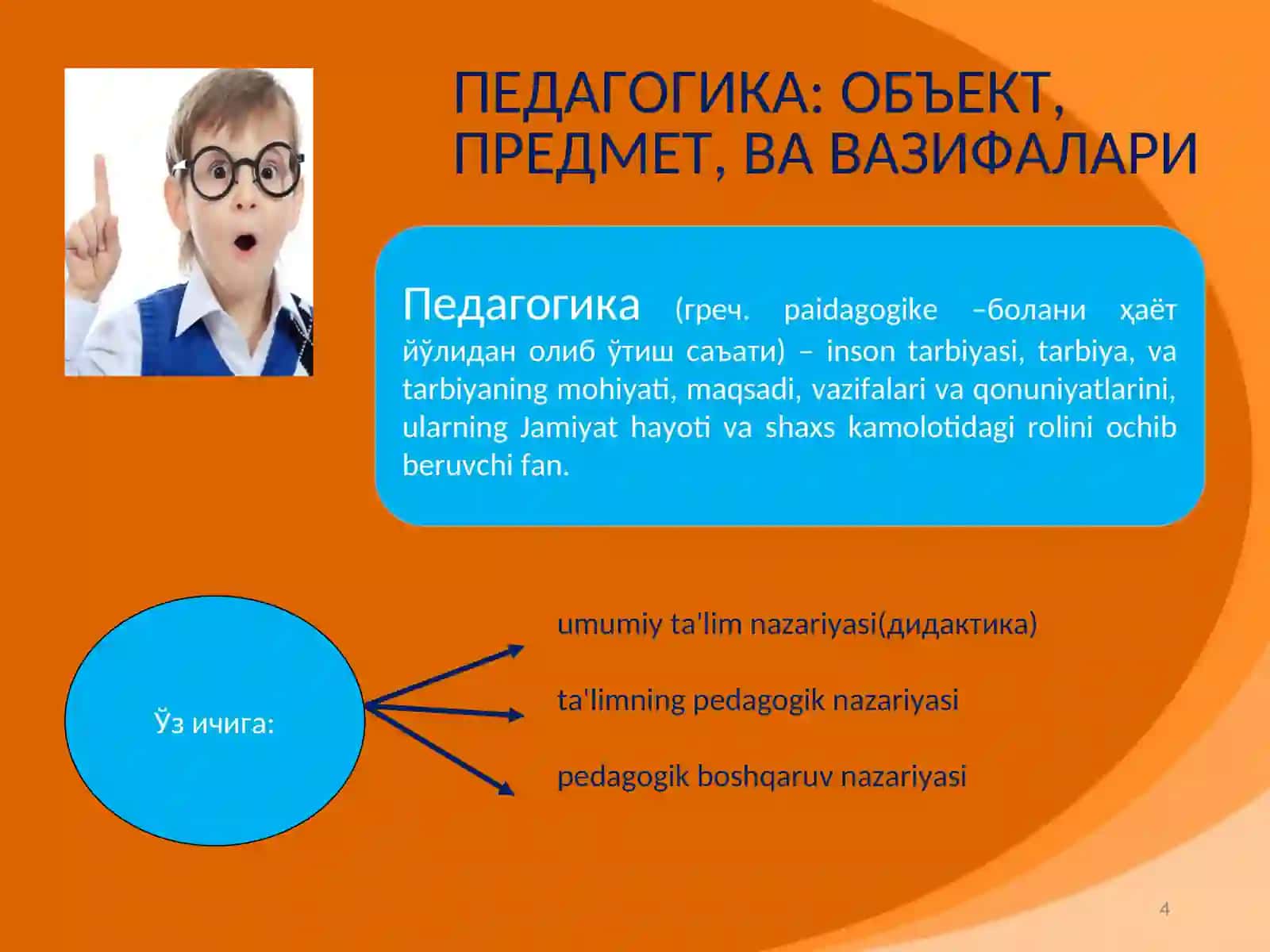 Boshlang’ich ta’lim pedagogikasi fanning ahamiyati va unio’rganishning zarurligi 4