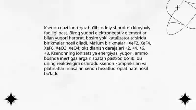 Yod, Ksenon, Seziy, Bariy 4