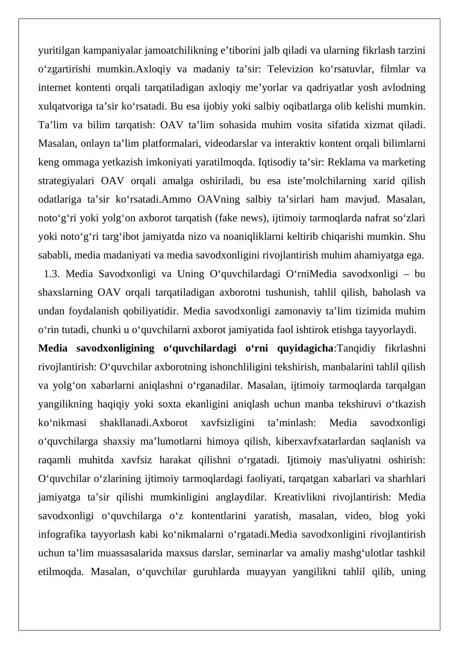 Media madaniyati va innovatsion pedagogik texnologiyalar 4