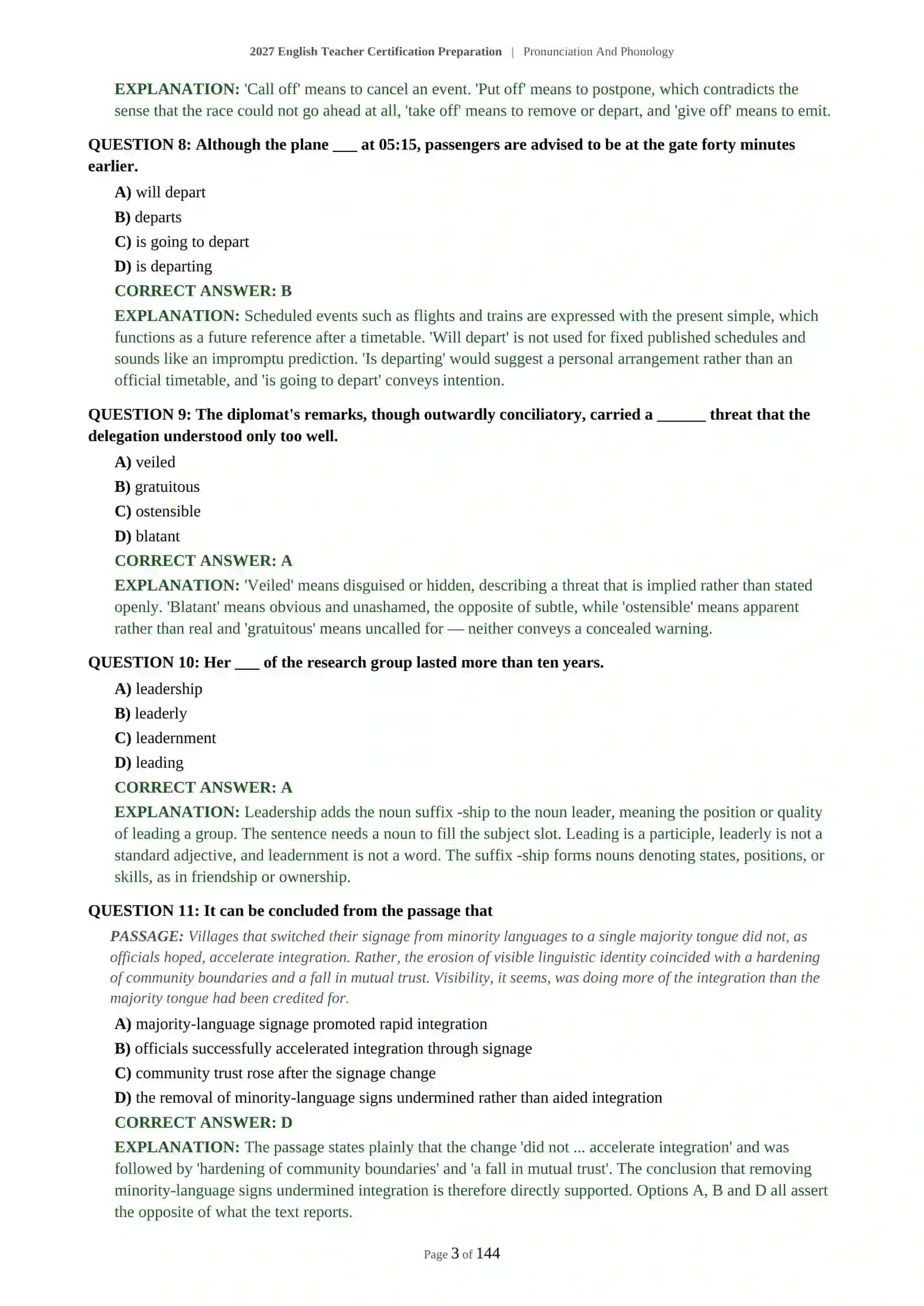2027 English Teacher Certification Preparation | Pronunciation And Phonology 4