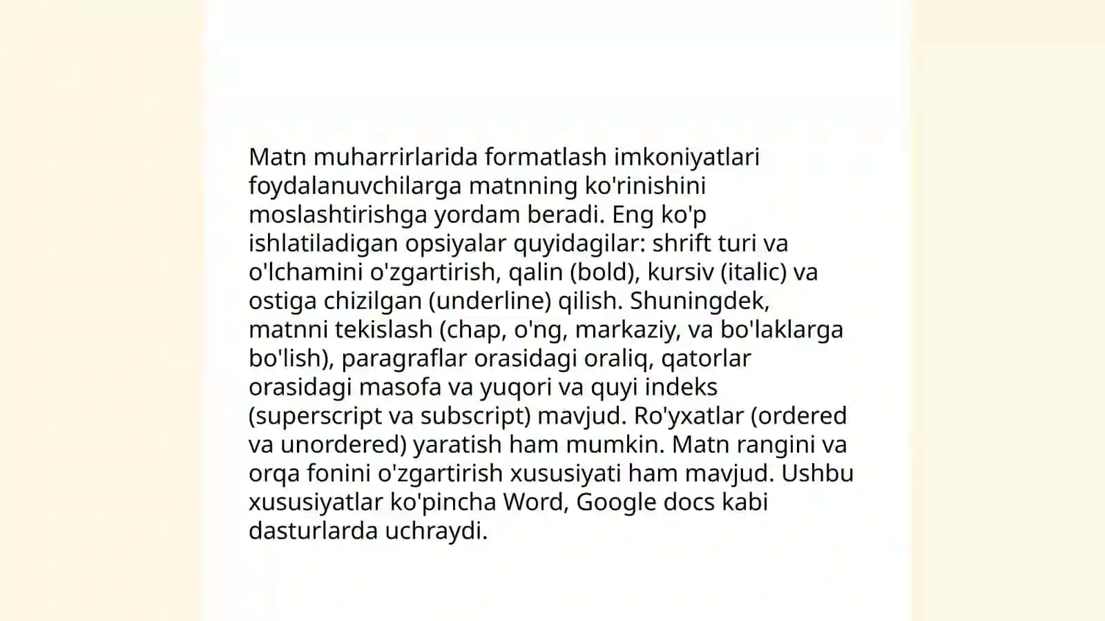 Zamonaviy matn muhariri 4