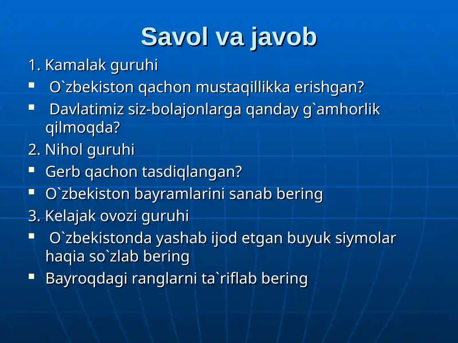 Excel elektron jadvalidadiagramma yoki grafik ko’rinishida tasvirlash 4