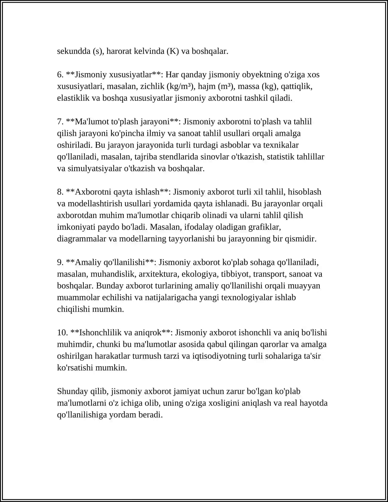 AXBOROT TURLARI VA HUJJATLAR 4