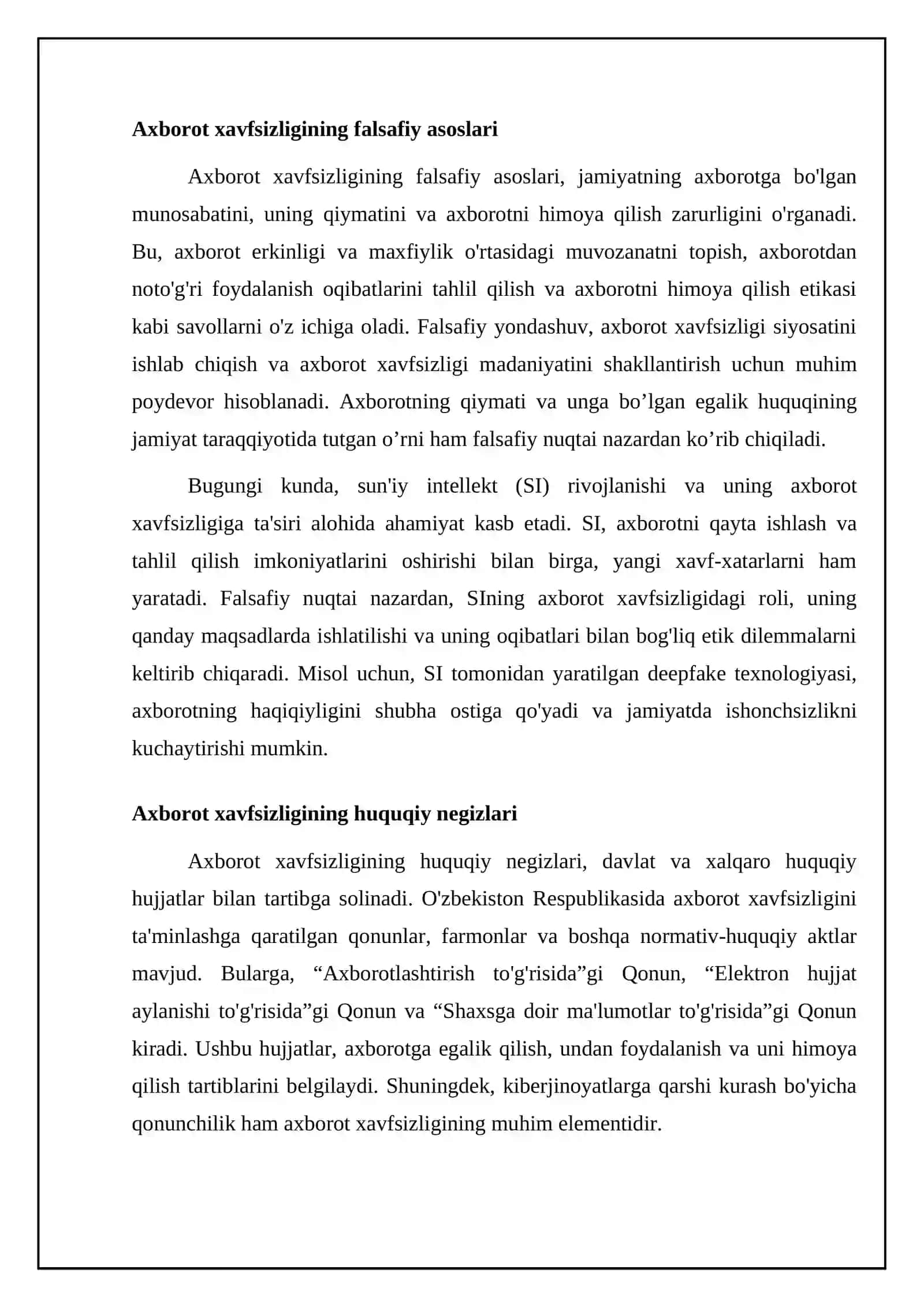 Axborot xavfsizligini ta'minlashning g'oyaviy-nazariy asoslari 4
