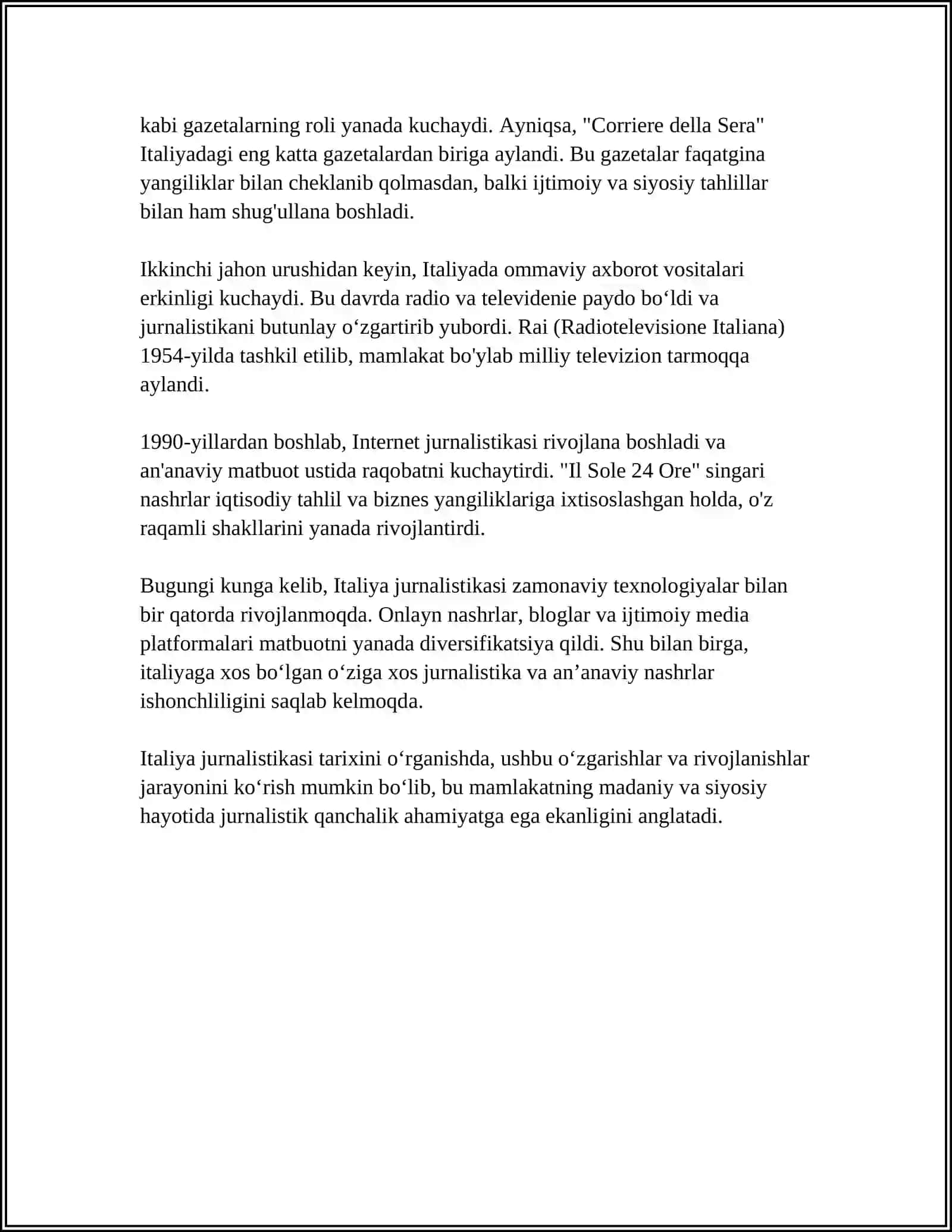 ITALIYA JURNALISTIKASI 4