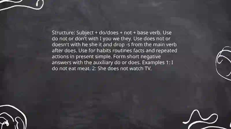 Present simple 4