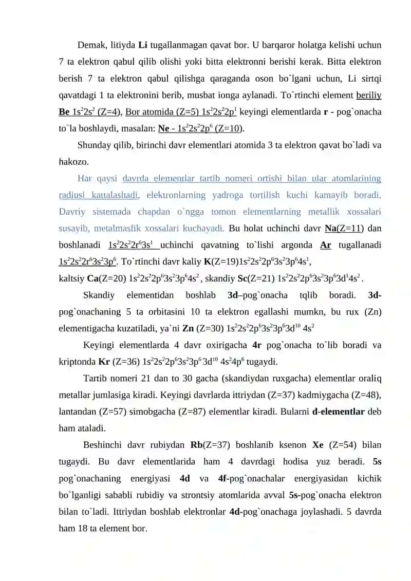 D.I.Mendeleevning davriy qonunivaelementlardavriyjadvali 4