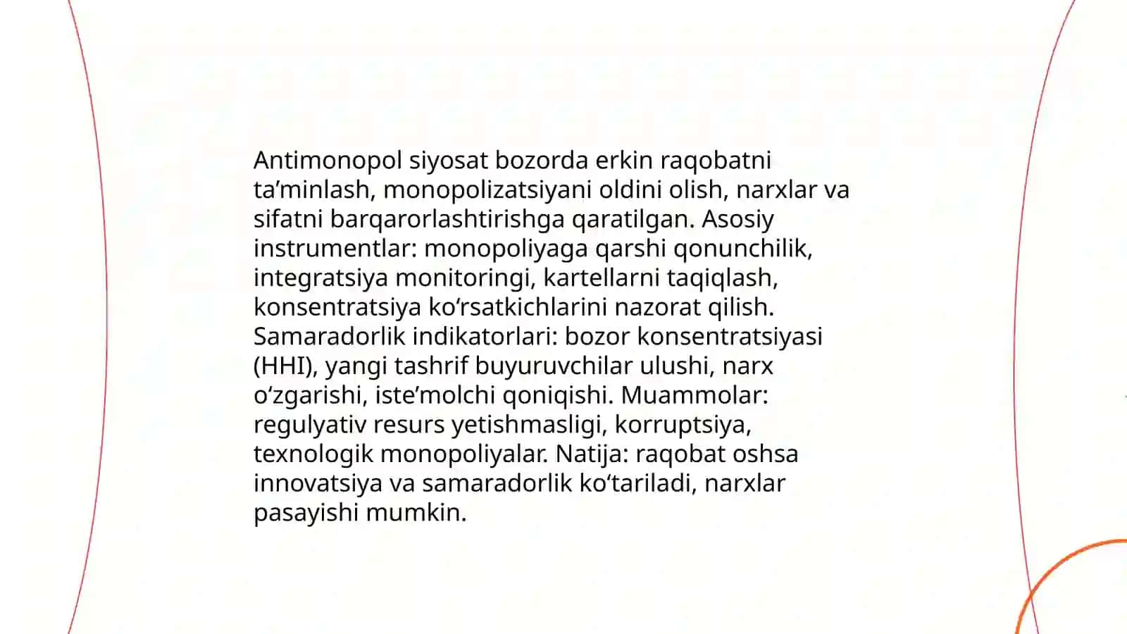 Iqtisodiy faoliyatni davlat tomonidan tartibga solish samaradorligi 4