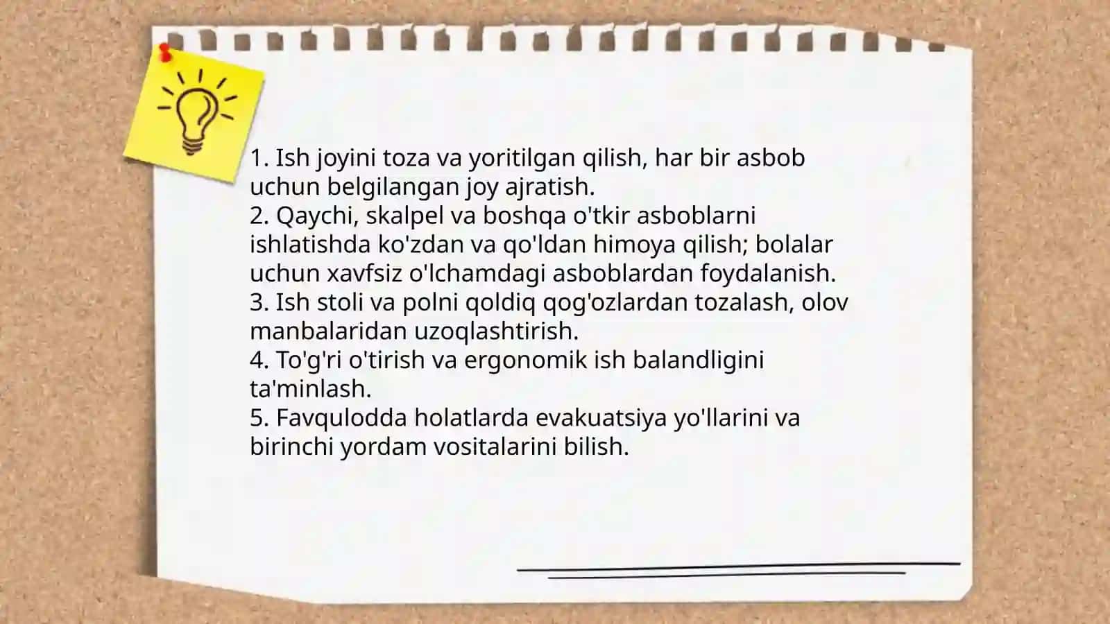 Qogʻoz va karton bilan ishlash darslarining mazmuni 4