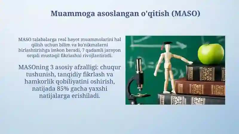 Mutaxasislik fanlarini o'qitish shakllari 4