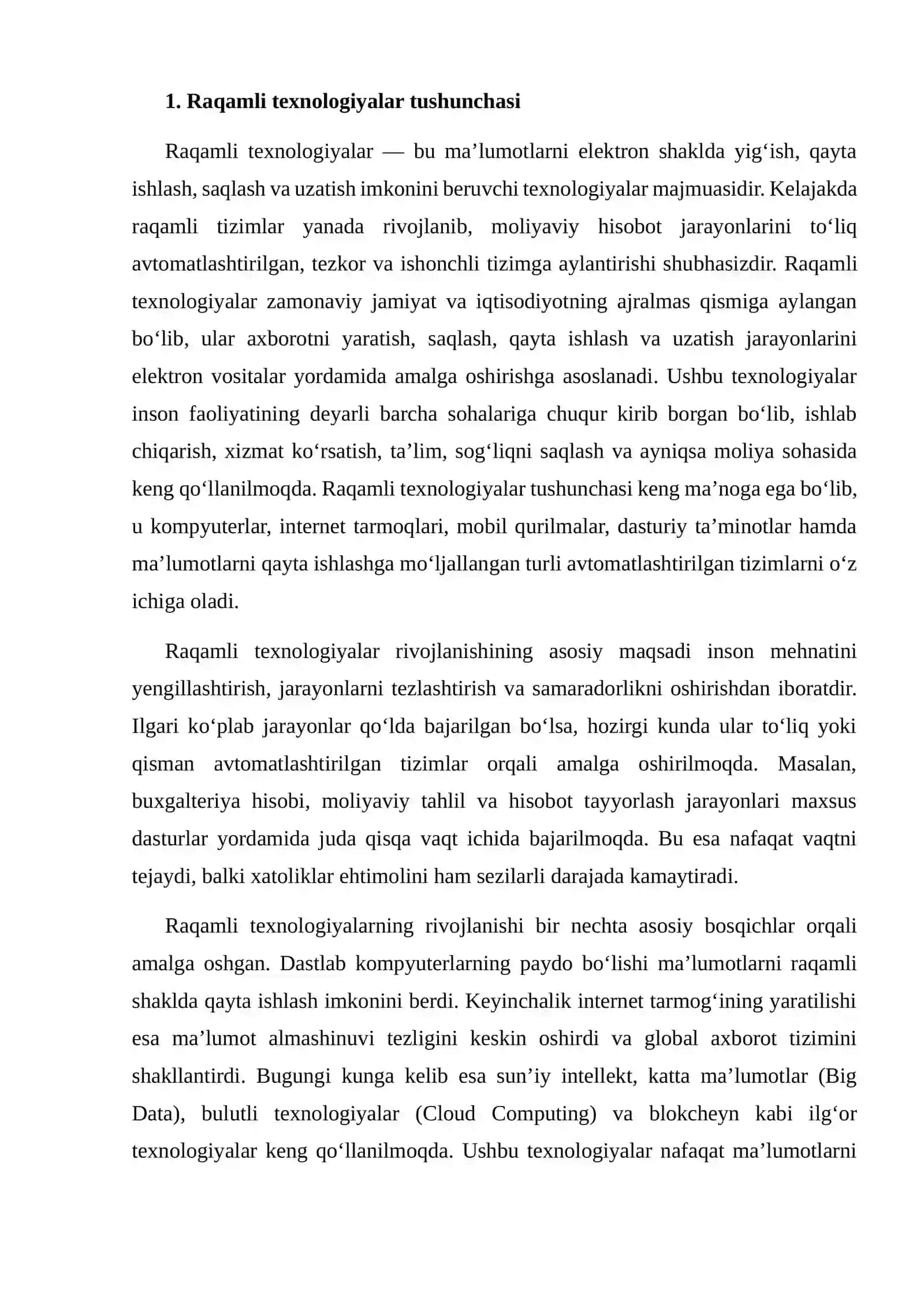 Raqamli texnologiyalarning moliyaviy hisobotga ta’siri 4
