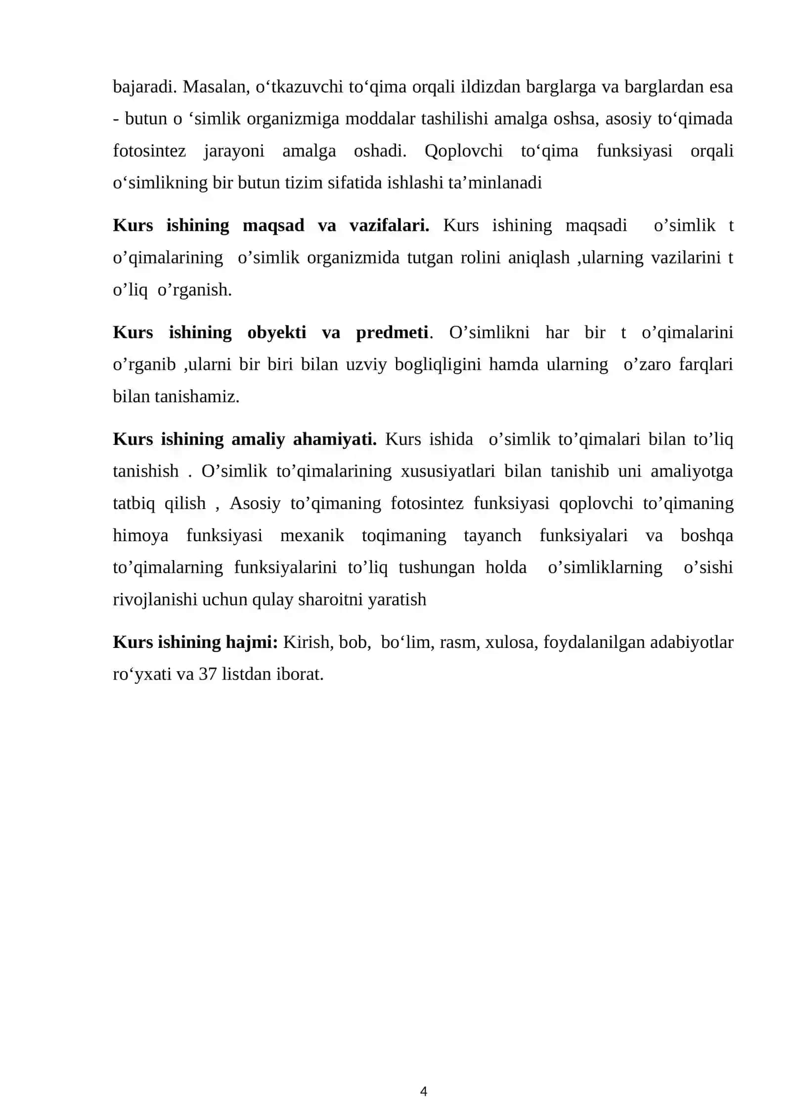 BOTANIKA FANIDAN o’TKAZUVCHI NAY TOLALI BOG’LAM TURLARI MAVZUSIDA 4