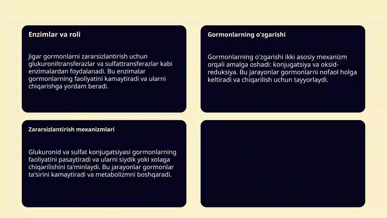 Jigarda gormonlarning zararsizlantirilishi, klinik ahamiyati 4