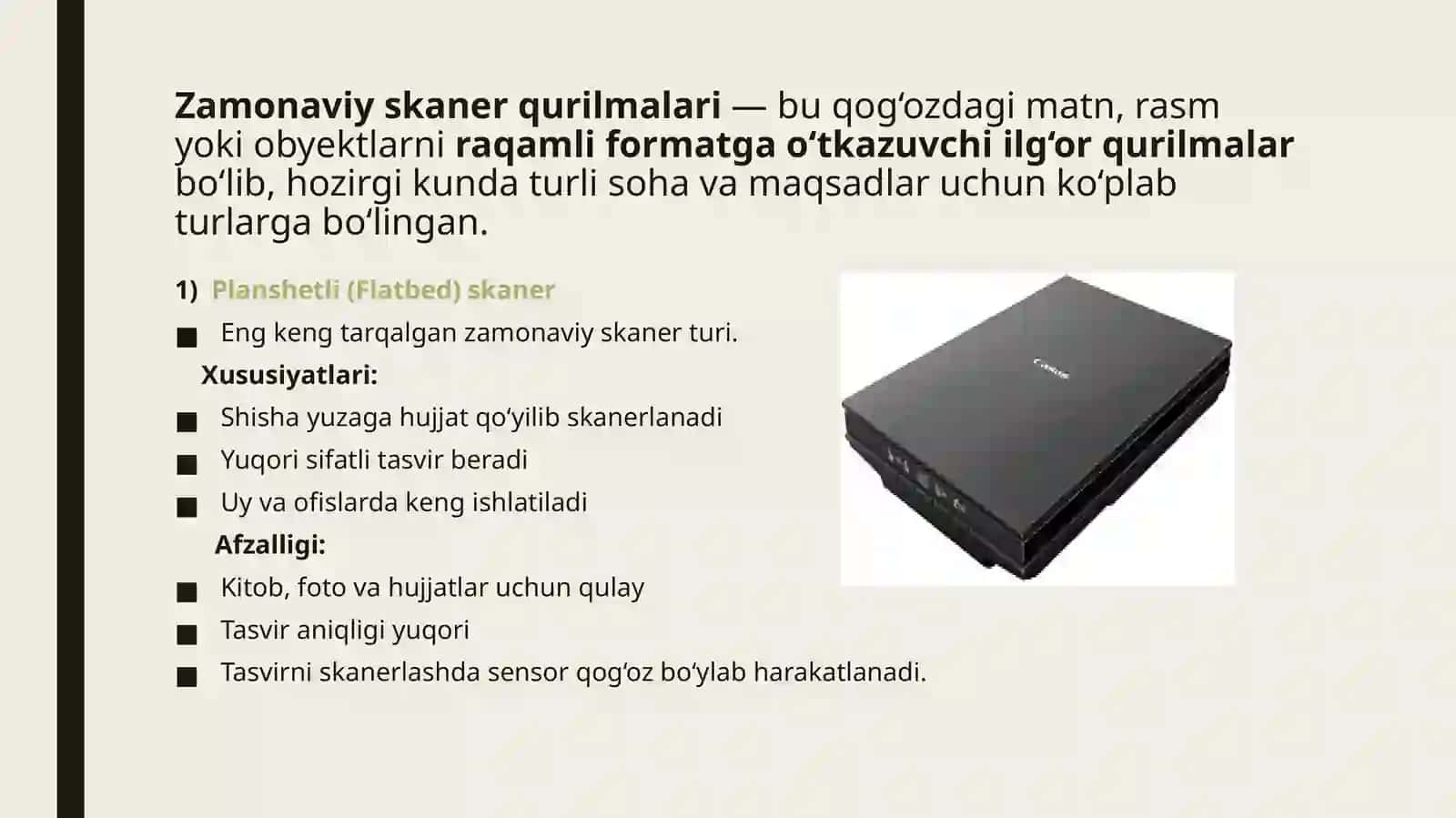 Zamonaviy skaner qurilmalari va ularning turlari 4