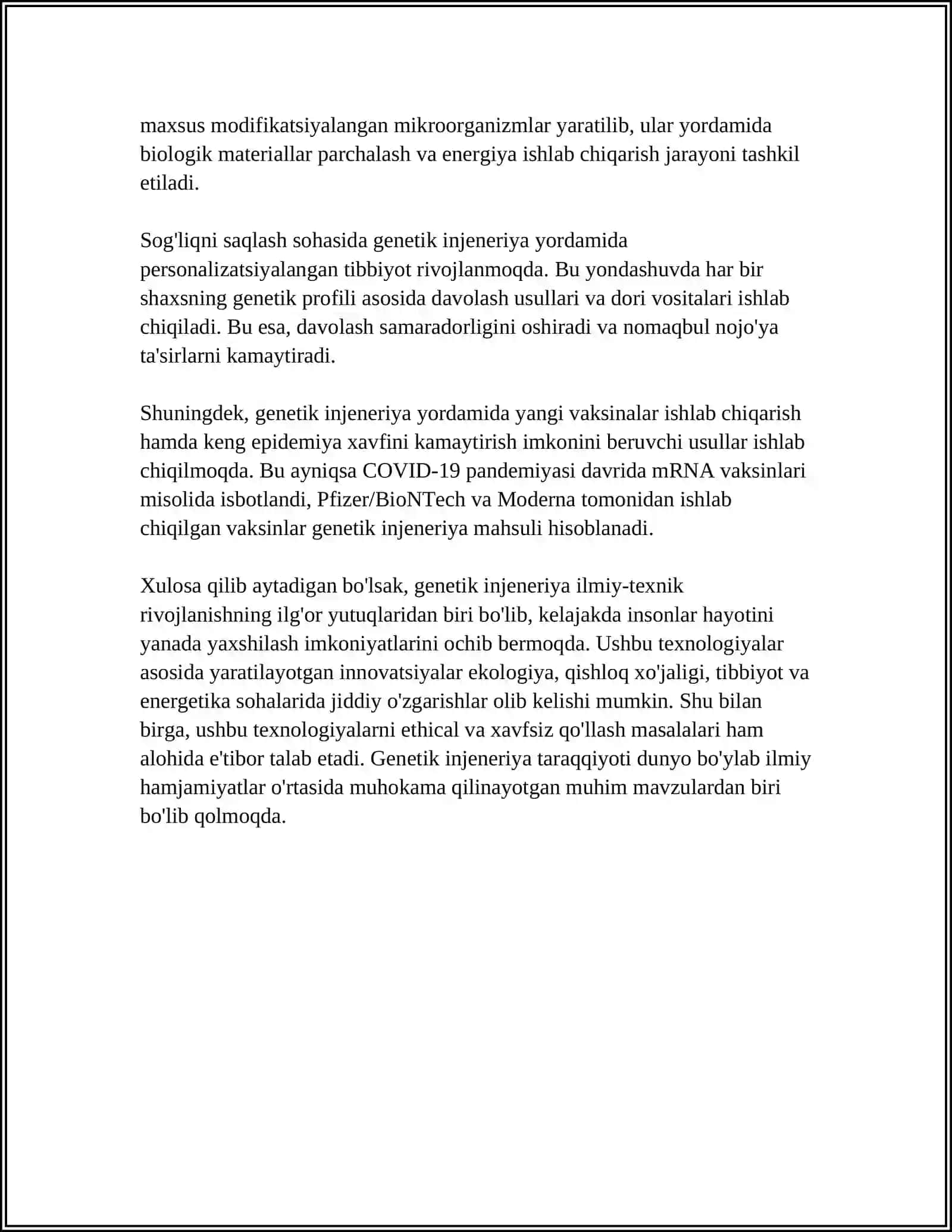 GENETIK INJENERIYA VA BIOTEXNOLOGIYA HAQIDA TUSHUNCHA 4