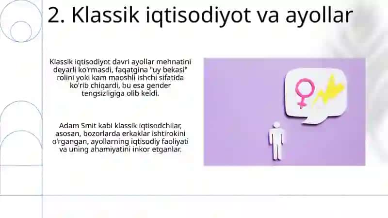 Iqtisodiy Tafakkur va Gender:Ayollar va Iqtisodiyot tarixi 4