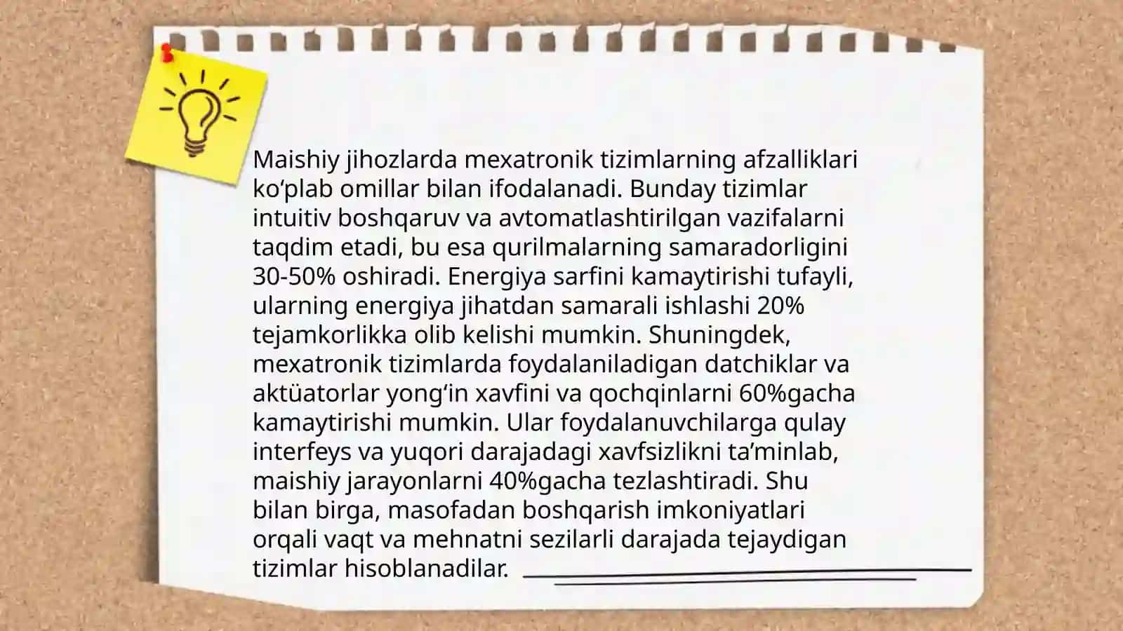 Maishiy texnikada mexatronik tizimlardan foydalanish 4