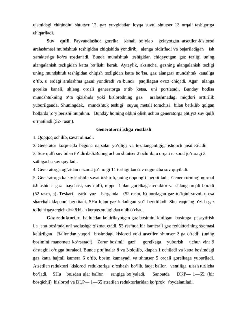 Metallarni gaz alangasida payvandlash va kislorod oqimida kesish 4