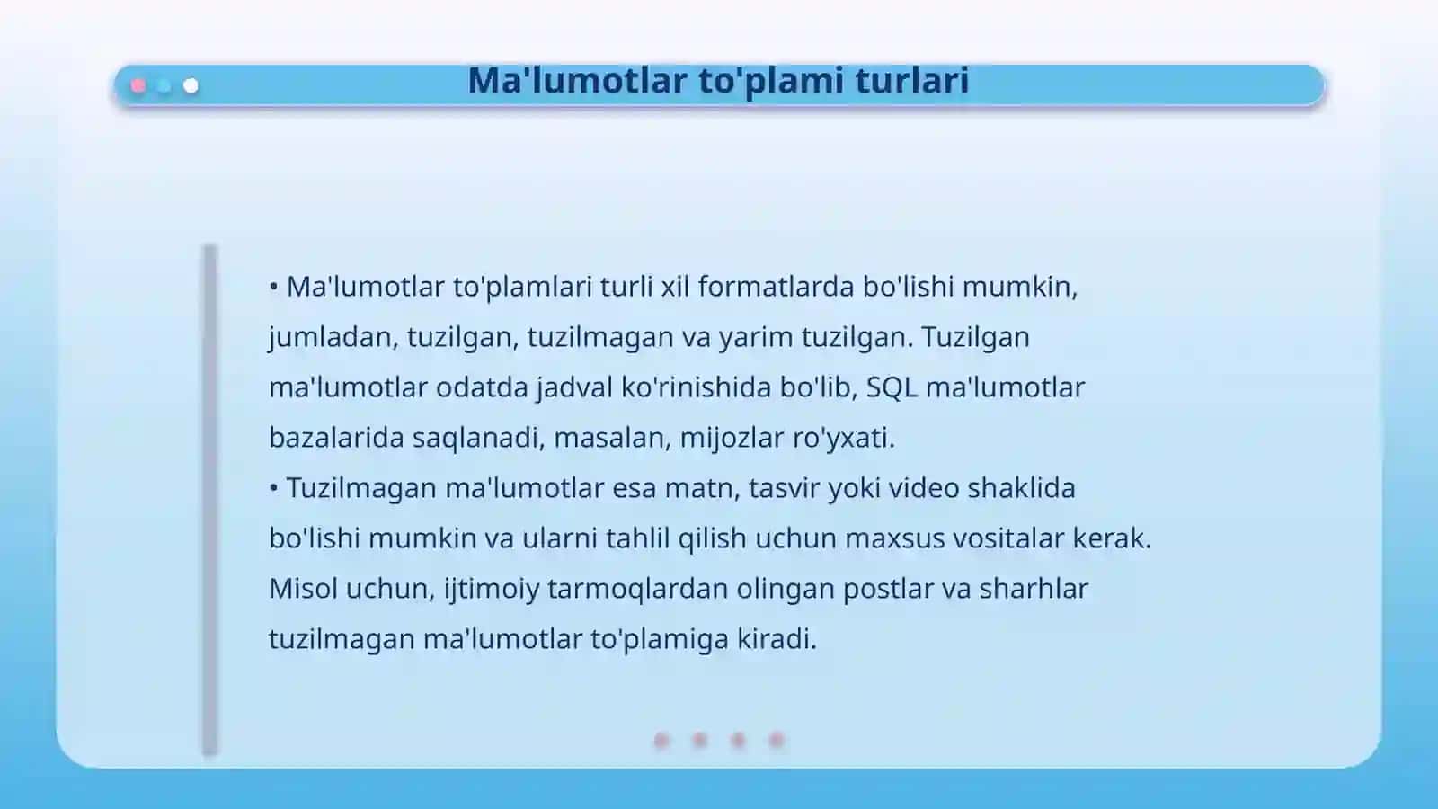 Ma'lumotlar texnologiyalarining rivojlanish bosqichlari 4