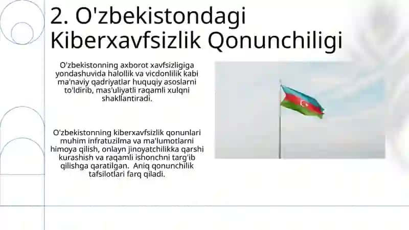 Oʻzbekistonda axborot xavfsizligining manaviy huquqiy asoslari 4