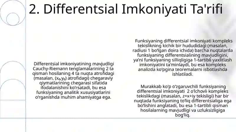 Ko'p o'zgaruvchili murakkab funksiyalarning differensiallanuvchanligi 4