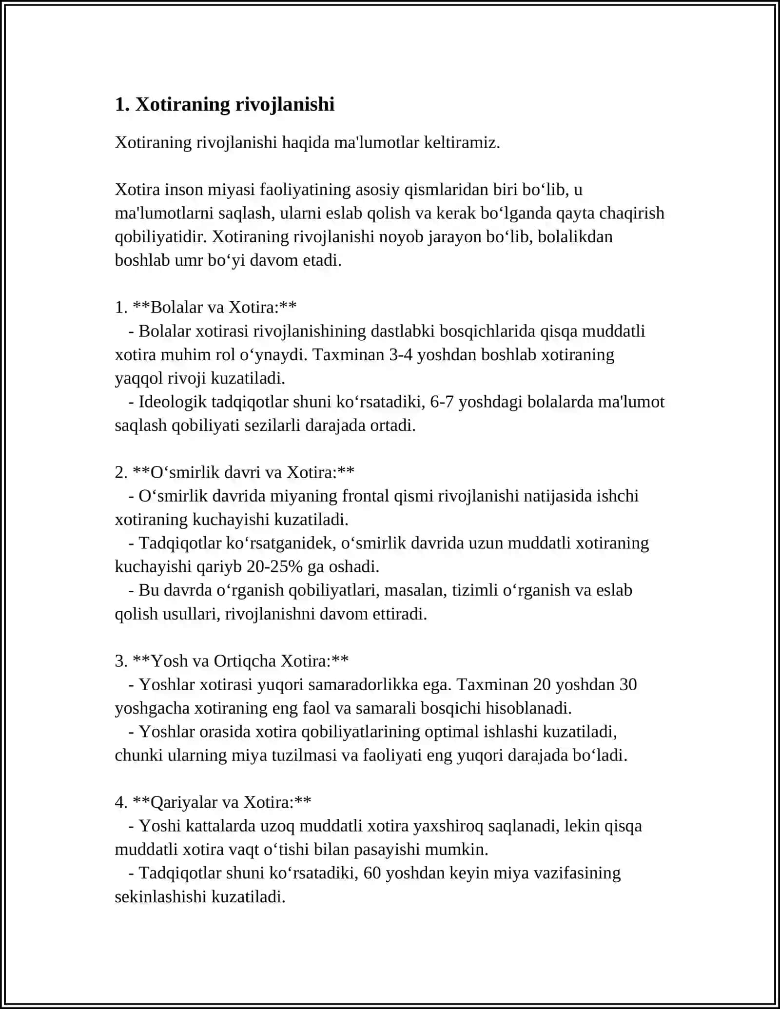 XOTIRA VA MEXANIZMNING YOSHGA OID HUSUSIYATLARI 4