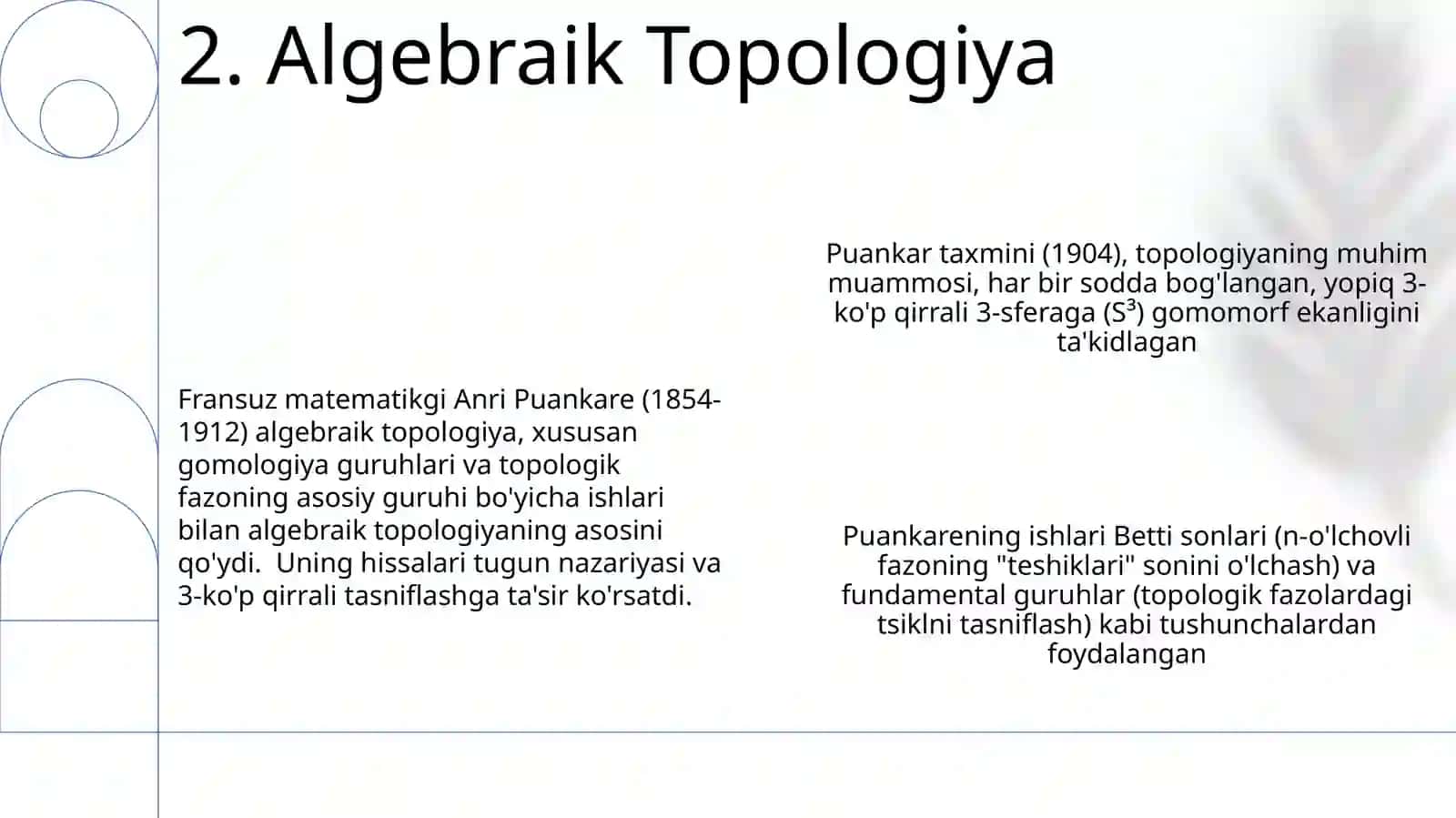 Buyuk olimlar tadqiqotlarida matematika:Anri Paunkari 4